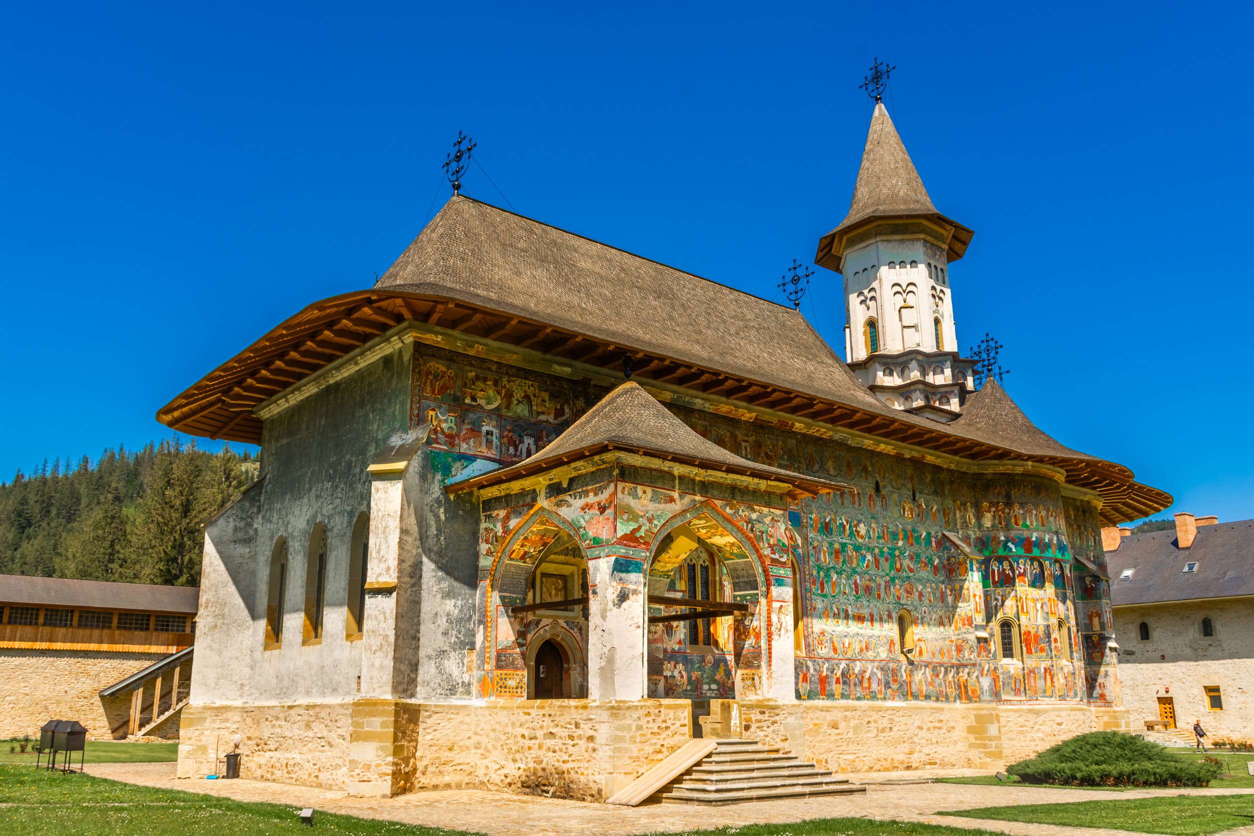 Amazing Colorful Painted Monastery Amazing Colorful Painted Monastery