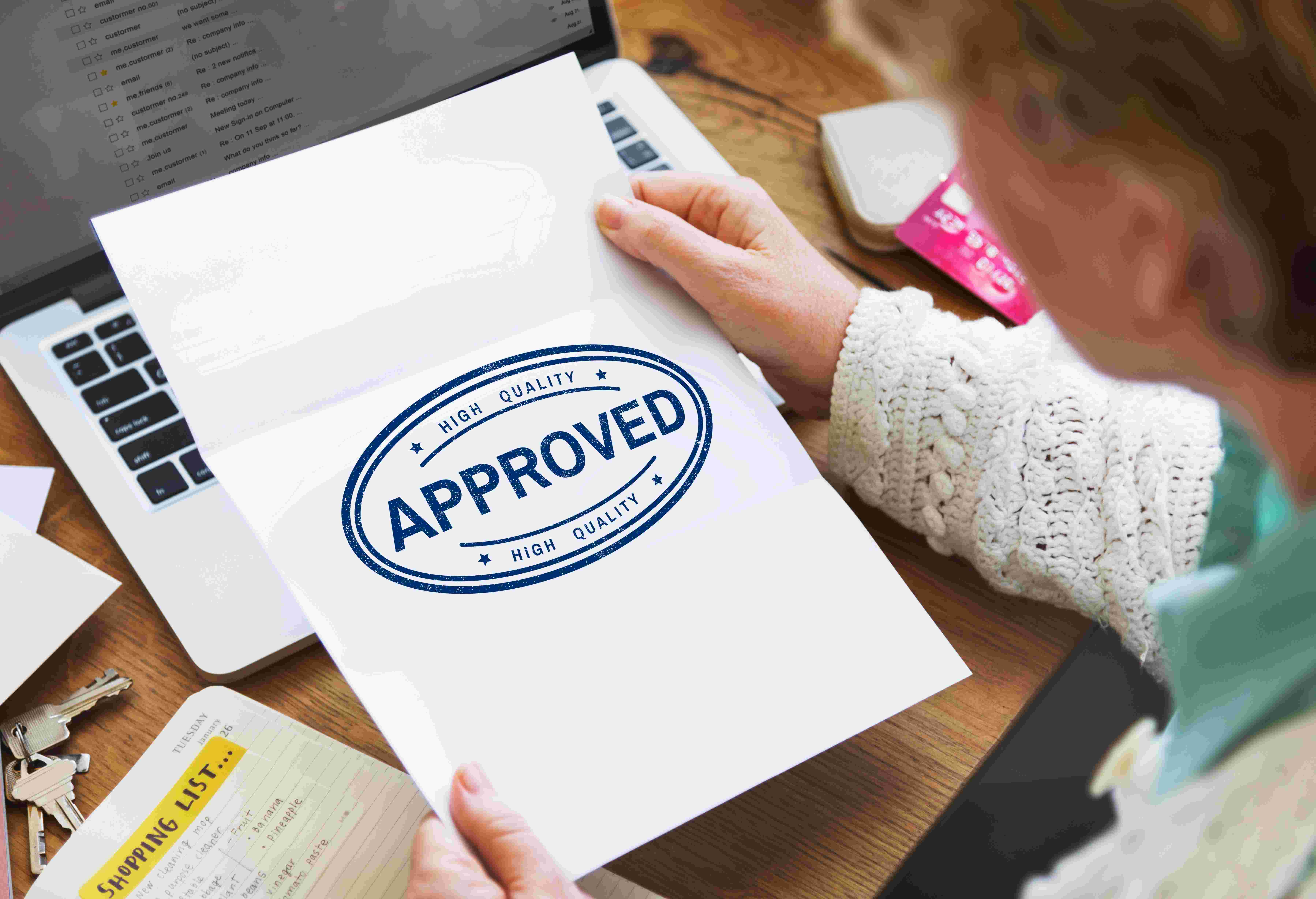 Approved Agreement Authorized Stamp Mark