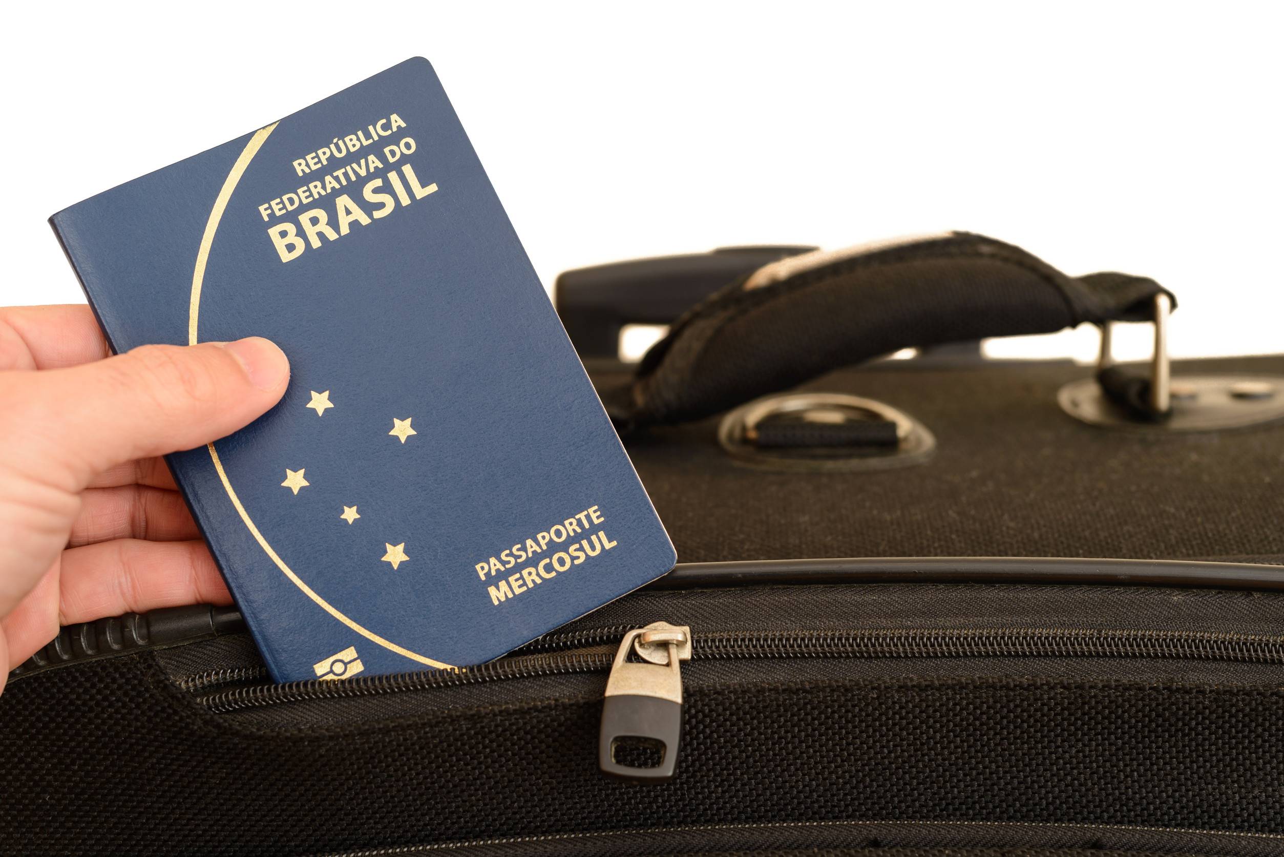 Brazilian Passport Being Prepared For Travel Important Document