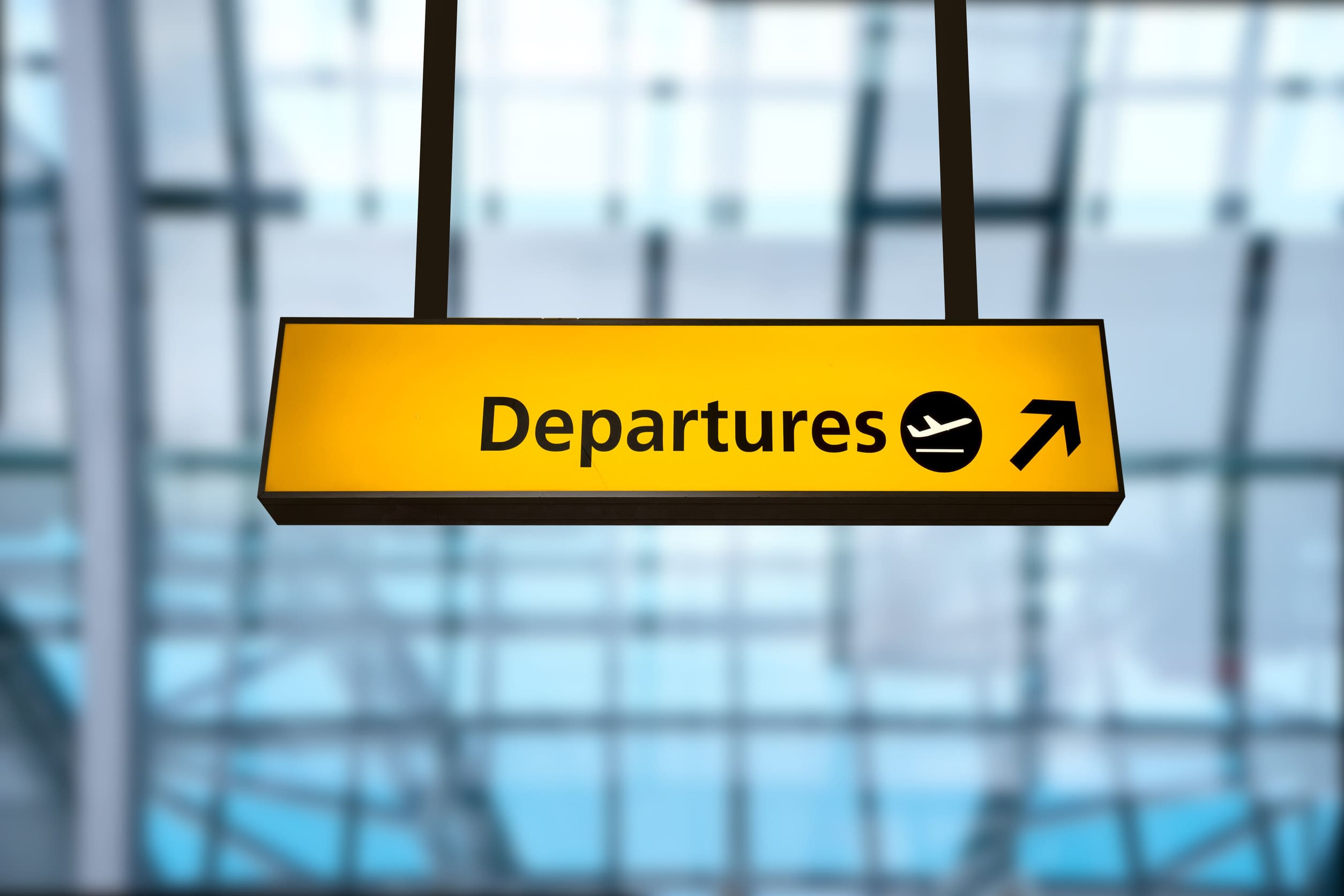 Check In Airport Departure Arrival Information Board Sign