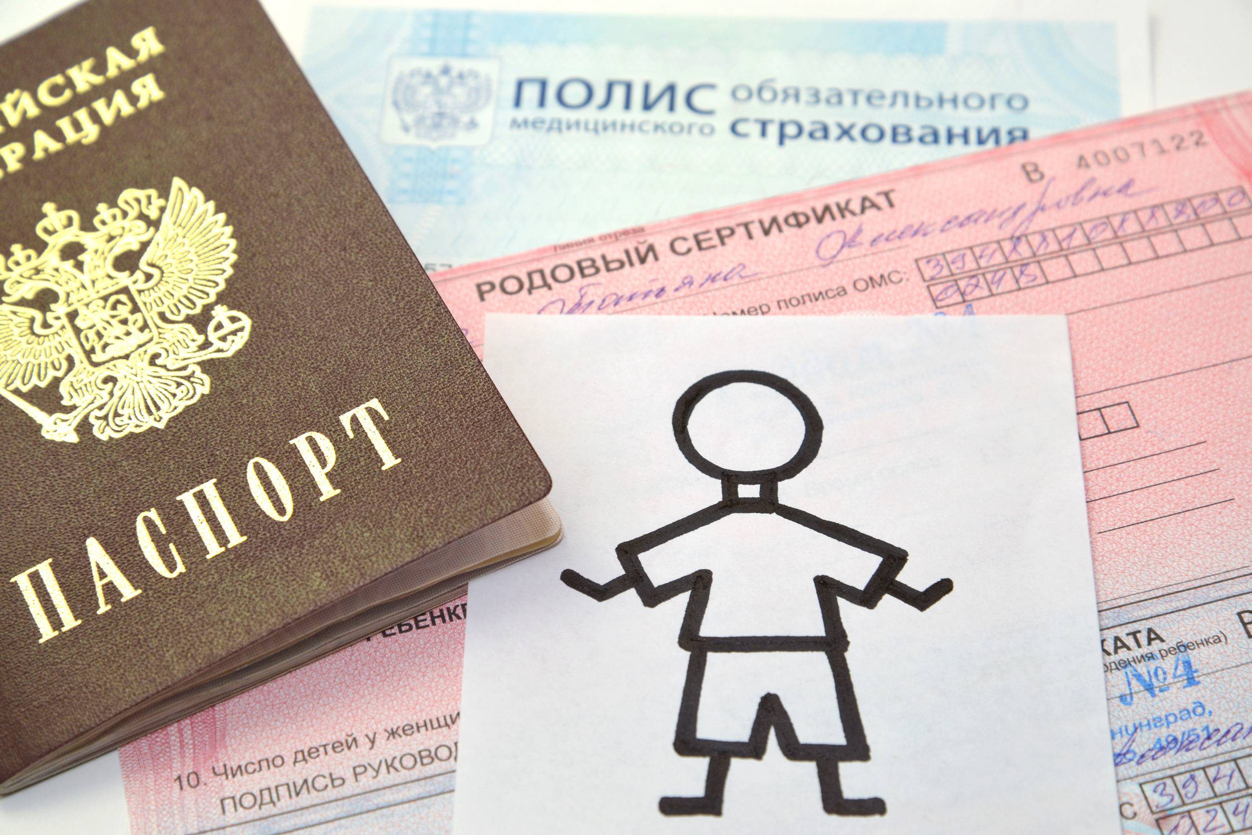 Documents Necessary At Receipt In Maternity Hospital And Drawing Of The Child