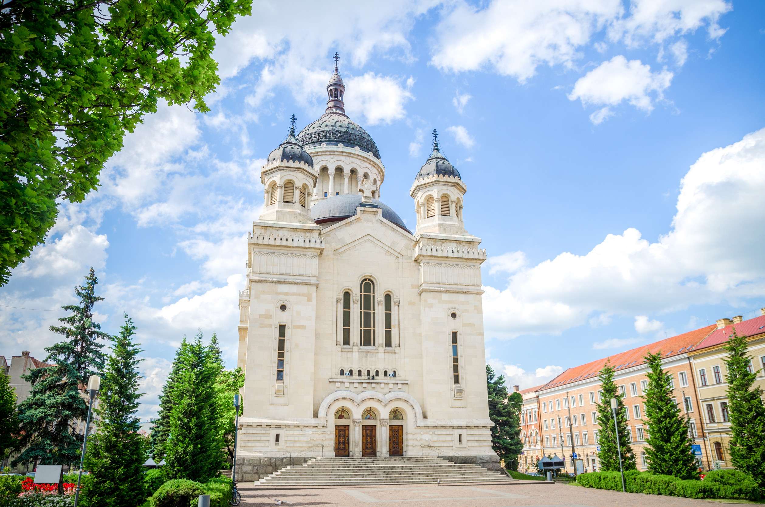 Orthodox Cathedral In Cluj Napoca Avram Iancu Square In The Transylvania Orthodox Cathedral In Cluj Napoca Avram Iancu Square In The Transylvania